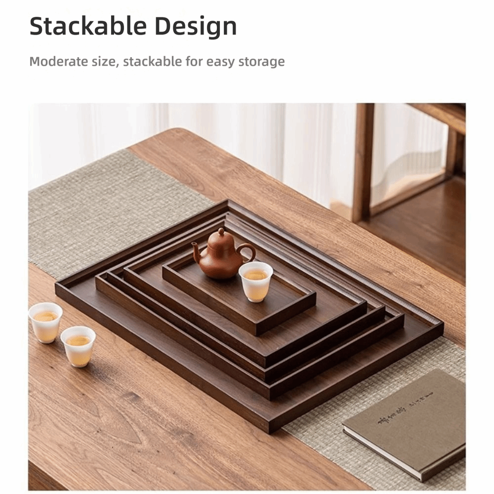 Bamboo Tea Tray - Vassoio Decorativo in Bambù Naturale, Vassoio