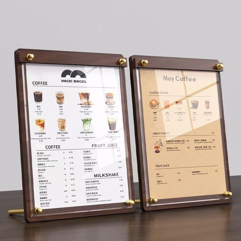 Coffee Tea Display - Espositore Personalizzato A4/A5 in Acrilico Effetto