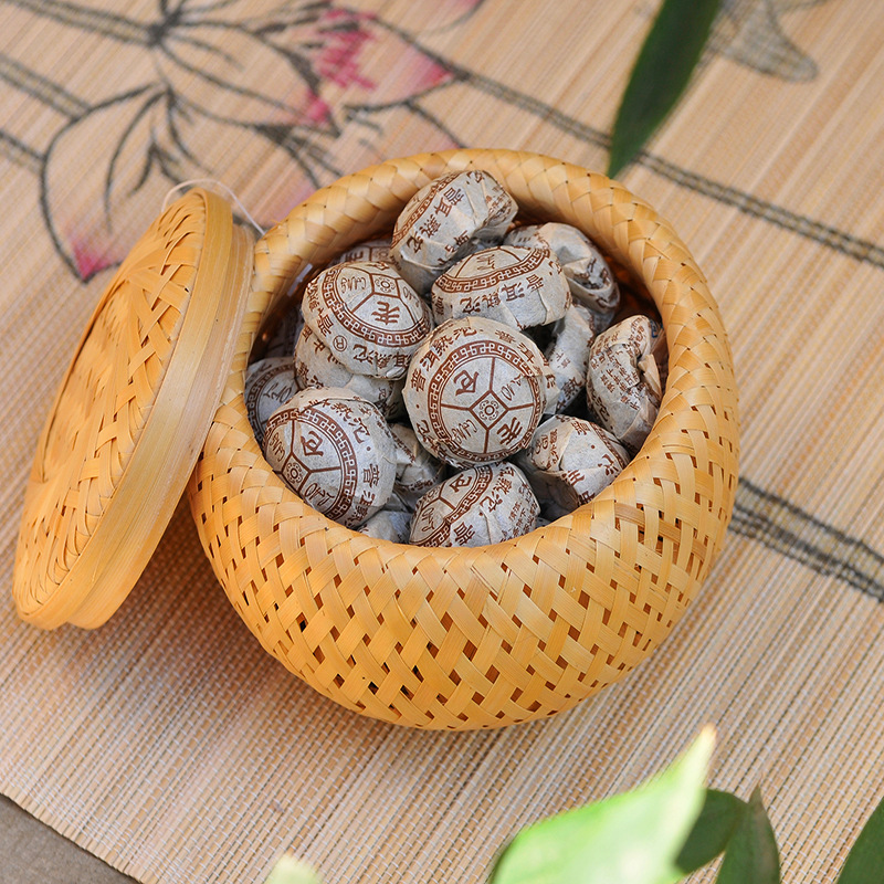 Bamboo Tea Tray - Cestino piccolo in tessuto di bambù