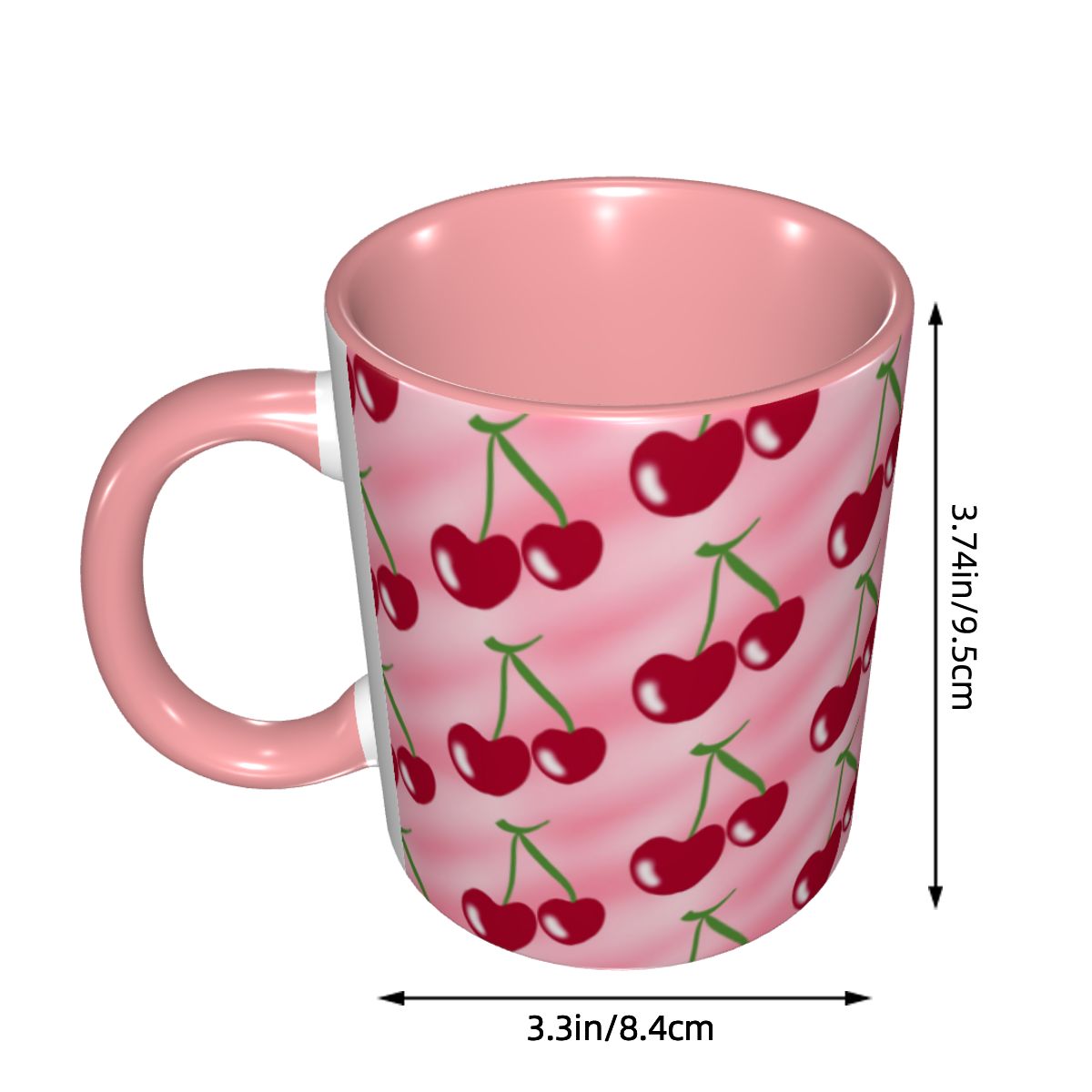 Tazza Rosa con Motivo Ciliegia - Coffee Tea Green recensione e prezzo