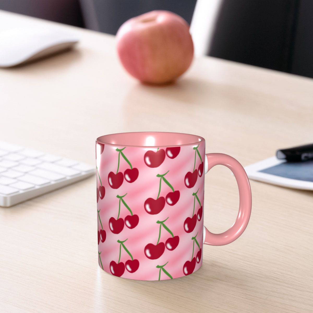 Tazza Rosa con Motivo Ciliegia - Coffee Tea Green recensione e prezzo