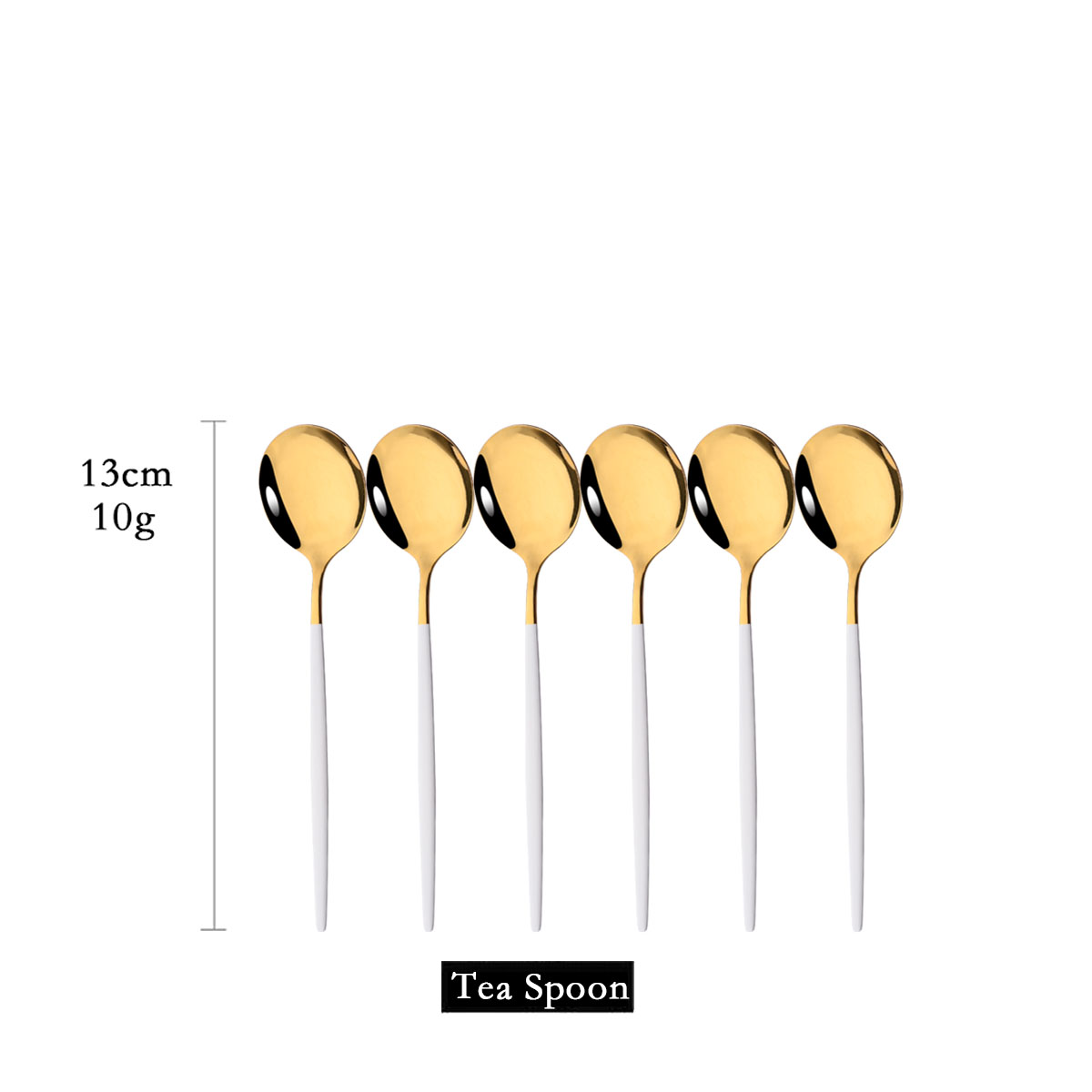 6 pezzi specchio oro bianco cu - Coffee Tea Games recensione e prezzo