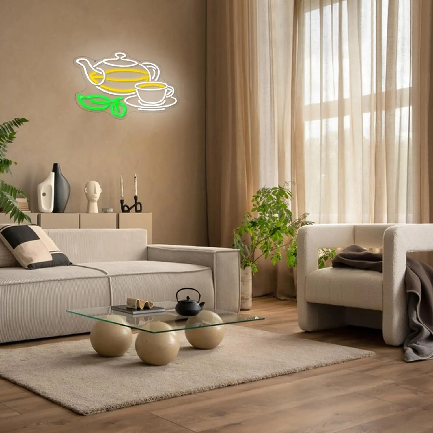 Insegna al neon per tè, teiera - Coffee Tea Plantation recensione e prezzo