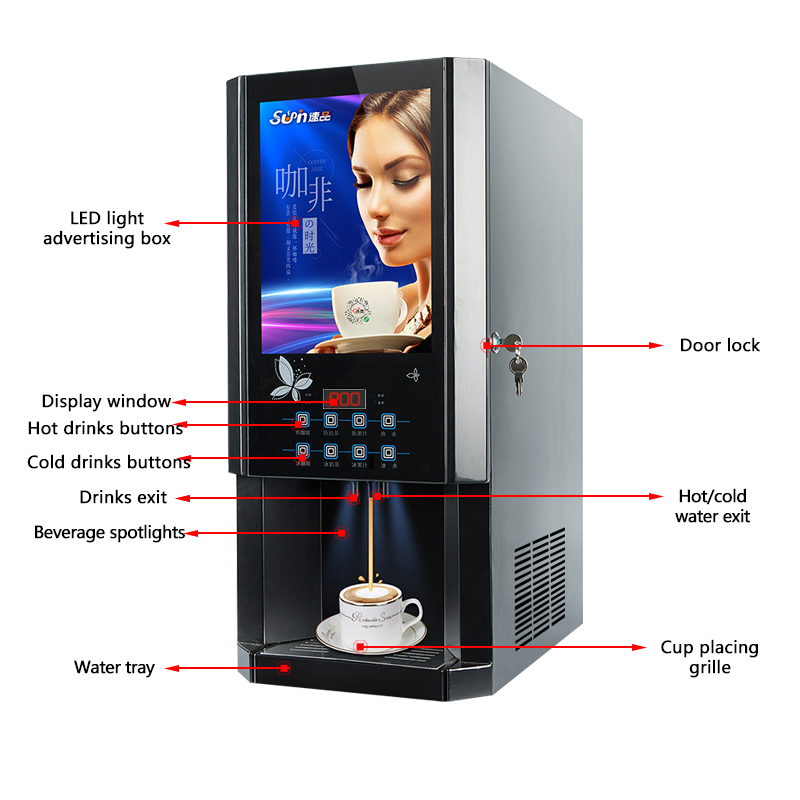 Macchina per Caffè Istantaneo  - Coffee Tea Vending Machine recensione e prezzo