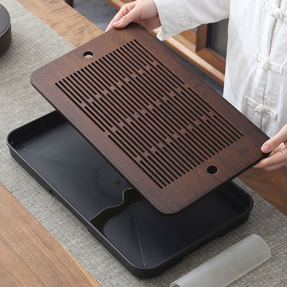 Vassoio da tè in bambù a doppi - Bamboo Tea Tray recensione e prezzo